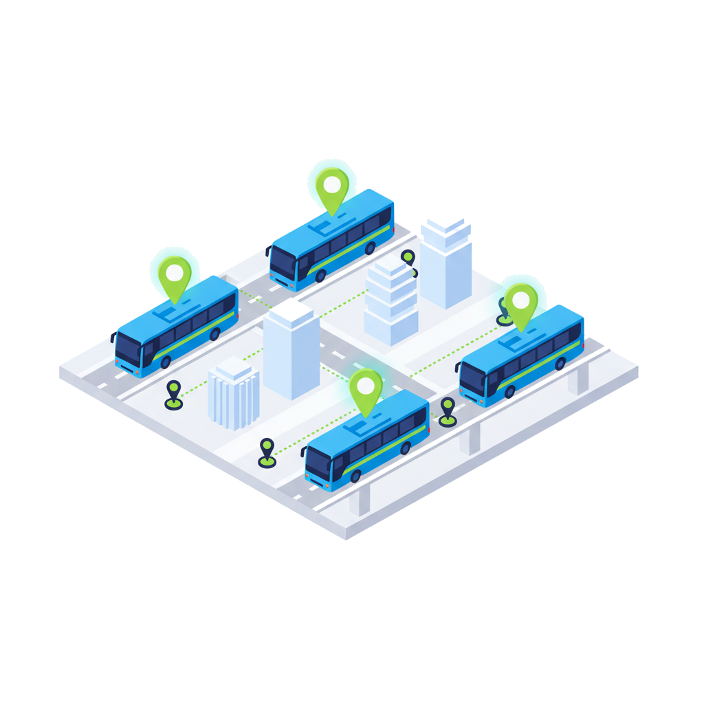 Платформа управления автобусами и GPS-трекинг